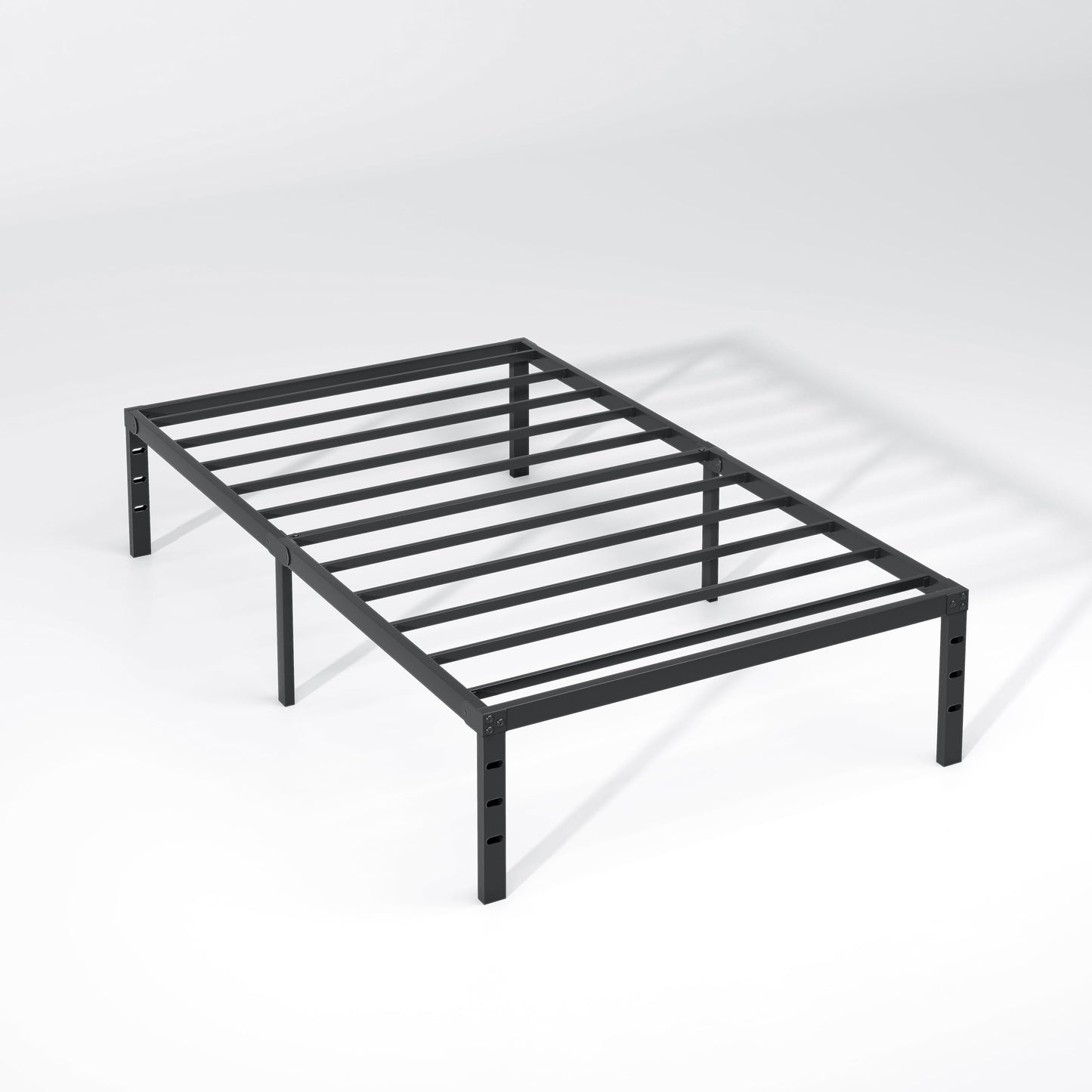 NEW JETO Metal Bed Frame-Simple and Atmospheric Metal Platform Bed Frame, Storage Space Under The Bed Heavy Duty Frame Bed, Sturdy Twin Size Bed Frame, Suitable for Bedroom, Twin