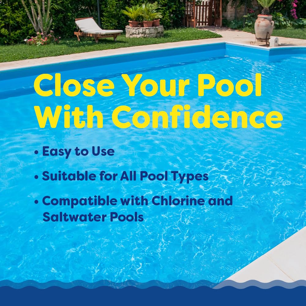 In The Swim Pool Closing Kit - Winterizing Chemicals for Above Ground and In-Ground Pools - Up to 15,000 Gallons