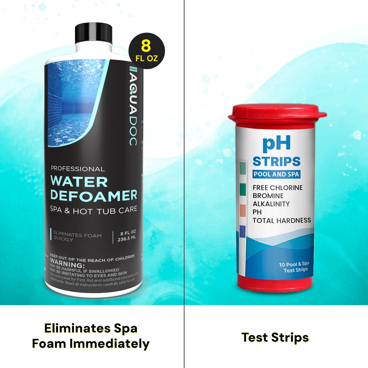 Hot Tub Chemicals Starter Kit - Chlorine Spa Starter Kit Chemicals for Hot Tub - Convenient Hot Tub Starter Kit & ph Control Kit - Effective Chlorine pH Balancer & Inflatable Hot Tub Chemical Kit