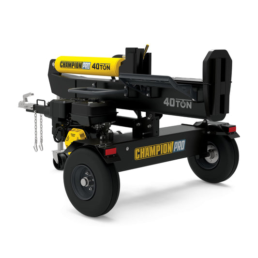 Champion Power Equipment 40-Ton PRO Grade Horizontal/Vertical Full Beam Gas Log Splitter with Auto Return