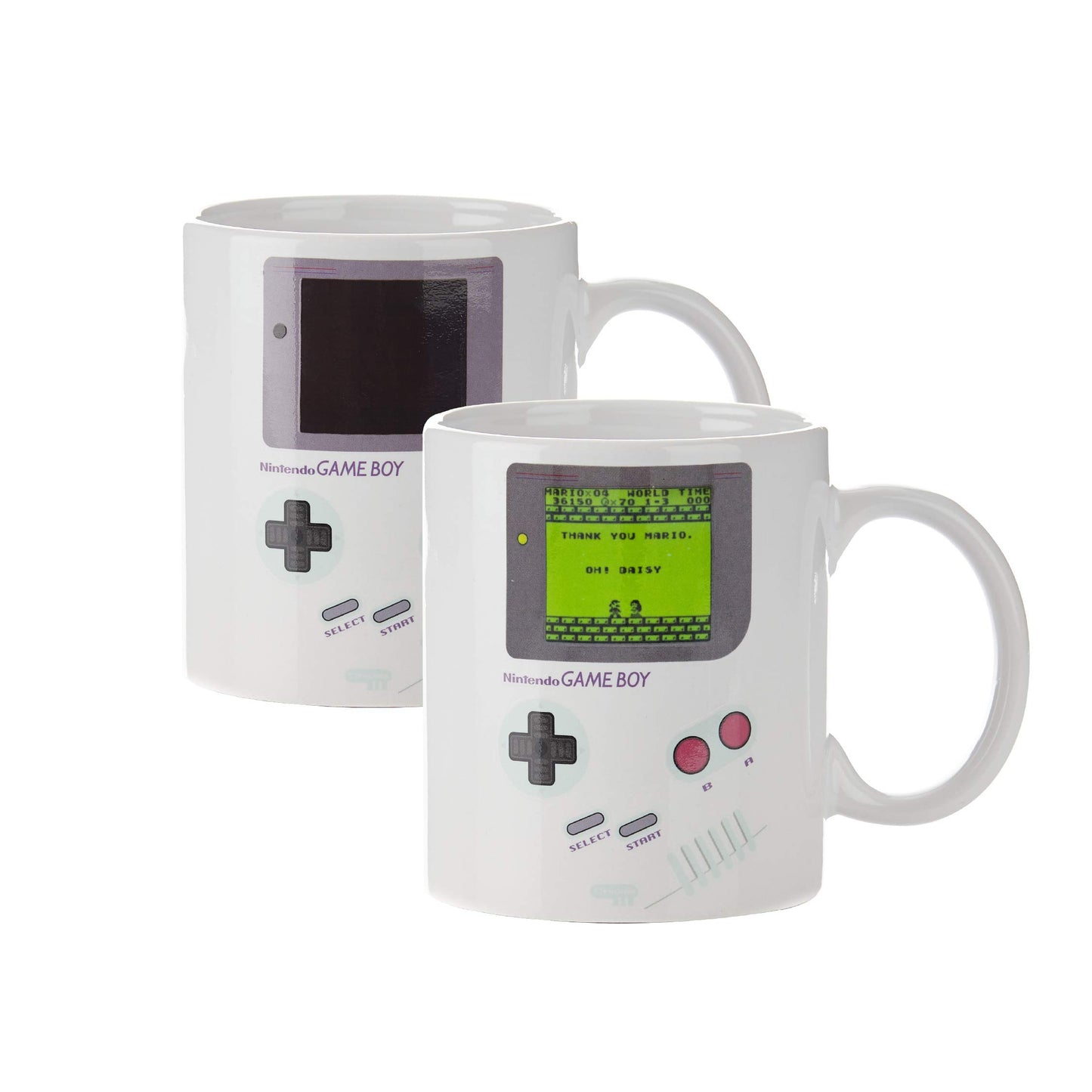 Paladone Gameboy Heat Changing Coffee Mug - Gift for Gamers, Nerds, Nintendo Mario Fans, Men, and Retro 90s Game Enthusiasts - 10 Ounces