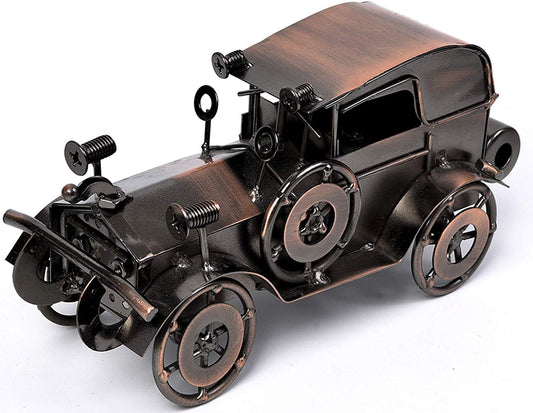 Metal Antique Vintage Car Model MOYODOR Handcrafted Collections Collectible Vehicle for Bar or Home Decor Decoration Great Birthday Gift Bronze Classic Car Model, Large,unisex