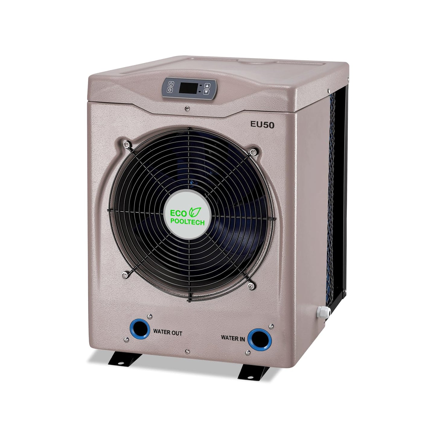 ECOPOOLTECH Electric Heat Pump Pool Heaters,Max 16184BTU Up to 5000 gallons Above Ground Pool Heaters, Fits 8/11/15ft Swimming Pool Heat Pumps,110V~120V/60Hz