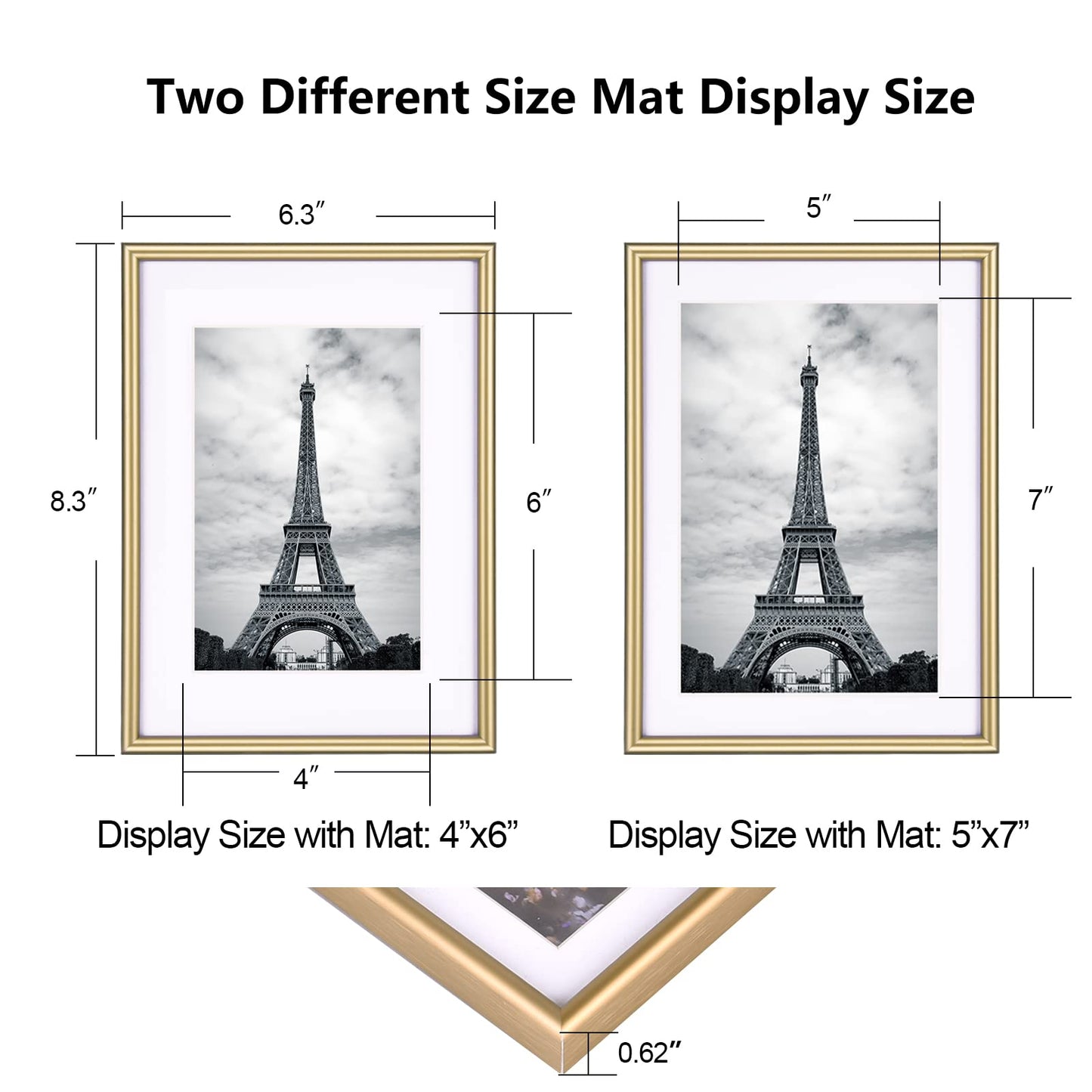 Fkvat Picture Frame (6x8, Brass)