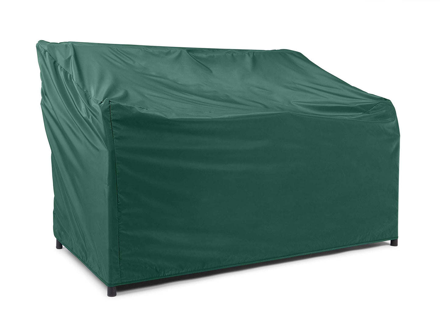 Covermates Outdoor Patio Bench Cover - Light Weight Material, Weather Resistant, Elastic Hem, Seating and Chair Covers, 62W x 32D x 34H, Green