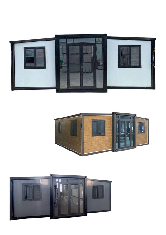20ft Expandable Mobile prefabricated House, Fast Assembling, Cozy Living, Multi-Purpose House, Hotel, Office, Recreation Place, Gaming Area, Outhouse, Villa, 2 Bedroom, 1 Full Bathroom, Kitchen