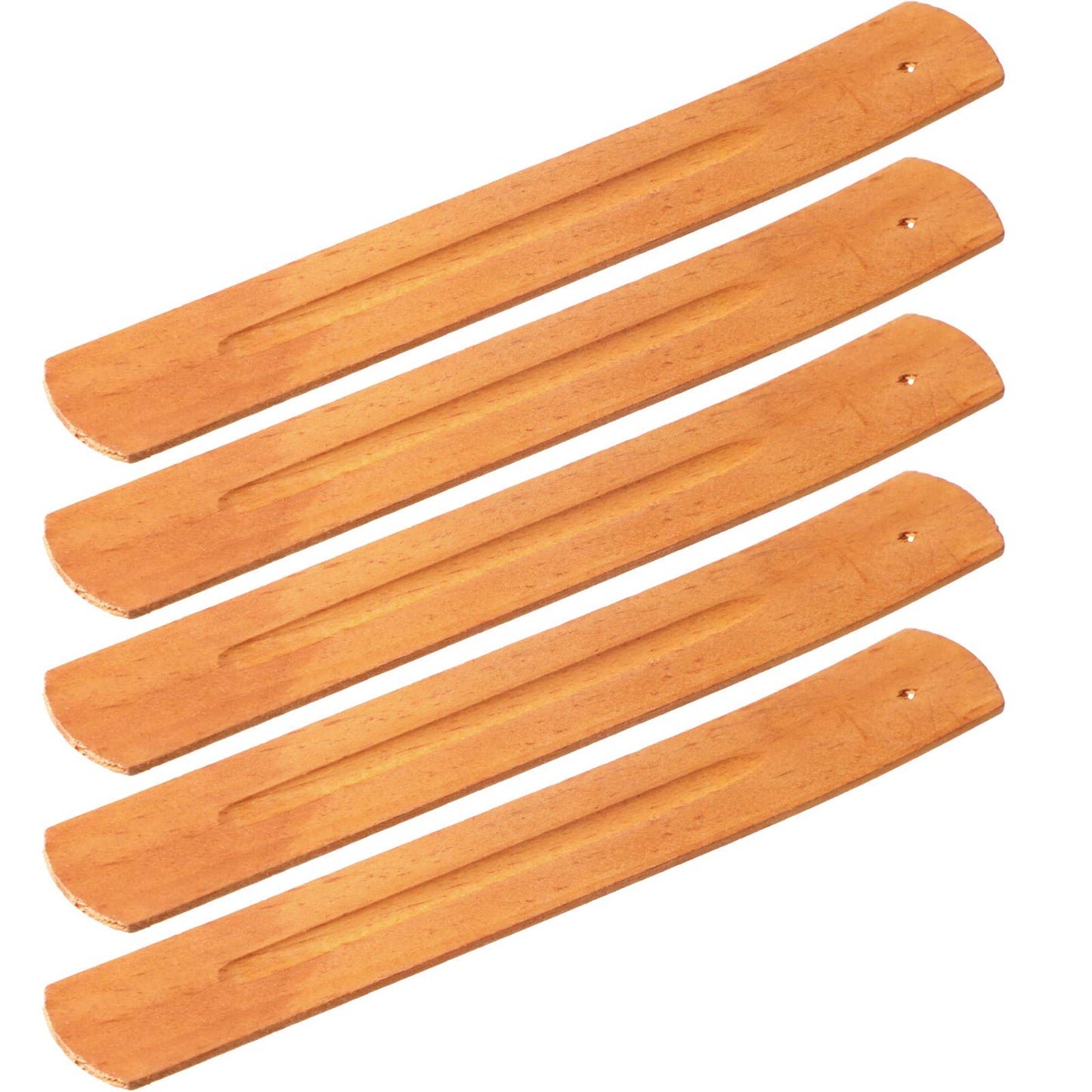 5 Pieces Incense Sticks Holder Incense Burner Ash Catcher, 9.06 Inches Long (Yellow Brown)