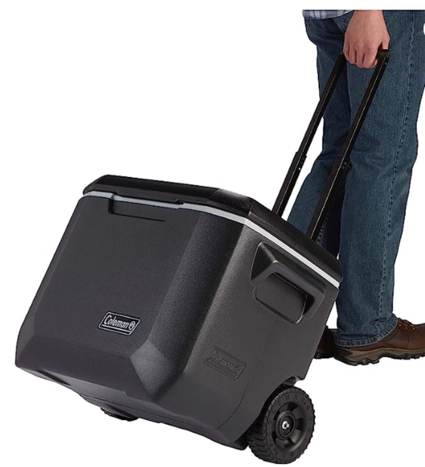 Coleman Insulated Can Cooler: 50 Quart Xtreme 5 Day Wheeled Cooler | Insulated Cooler with Wheels Keeps Ice for 5 Days | Portable Rolling Hard Cooler