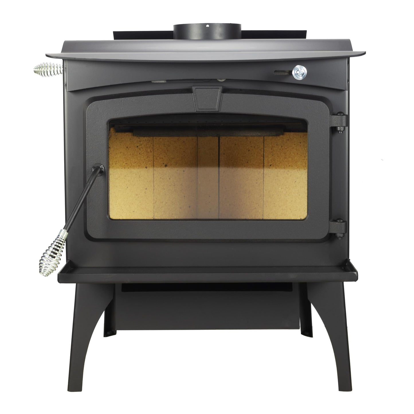 Pleasant Hearth 2,200 Sq. Ft w/Blower Wood Stove, Black