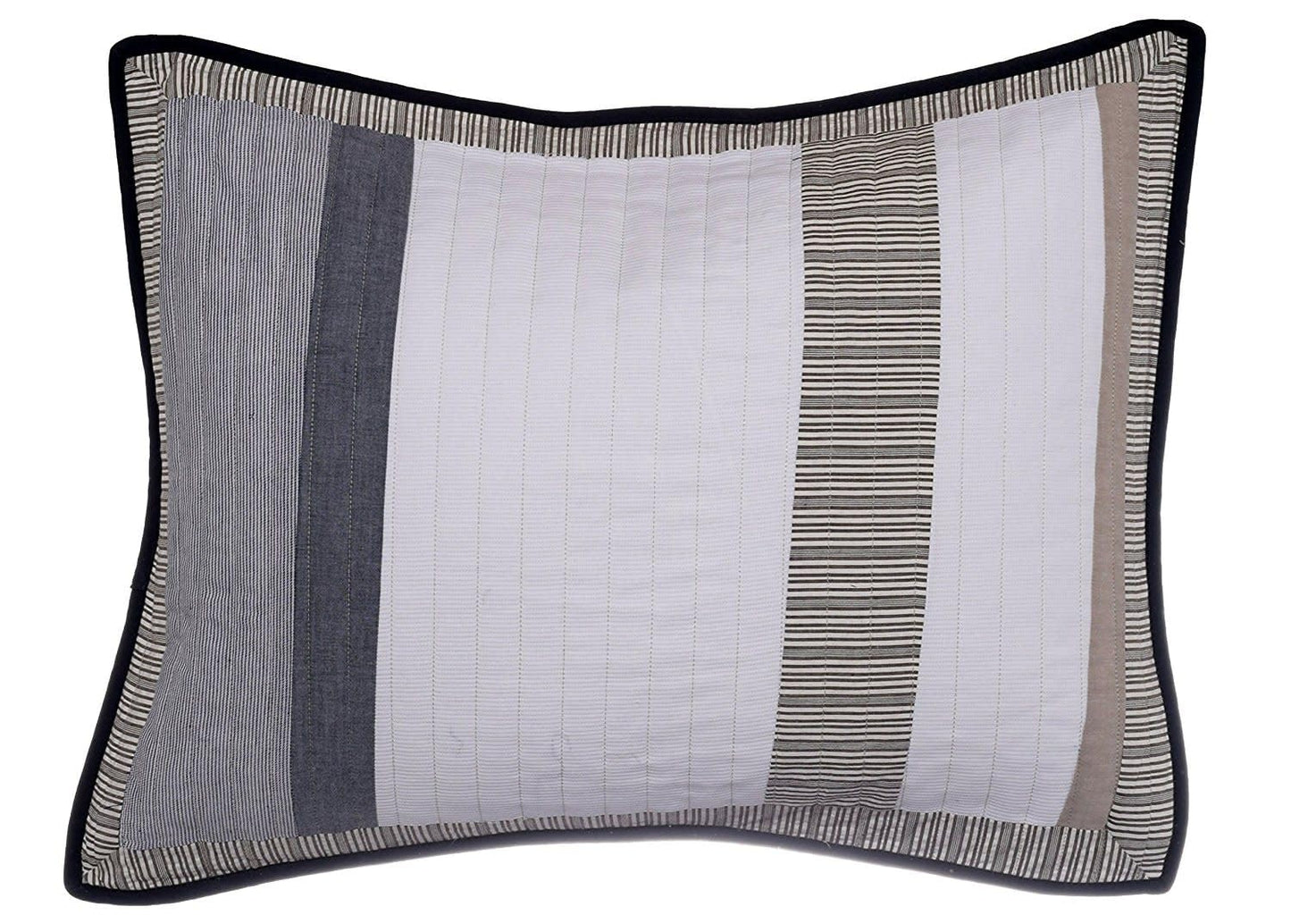 Nautica - Twin Quilt, Cotton Reversible Bedding, Home Decor for All Seasons (Tideway Tan/Grey, Twin)