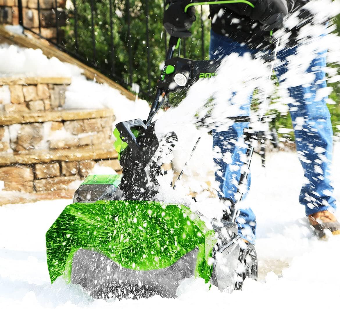 Greenworks 40V (75+ Compatible Tools) 20” Brushless Cordless Snow Blower, 4.0Ah Battery and Charger Included