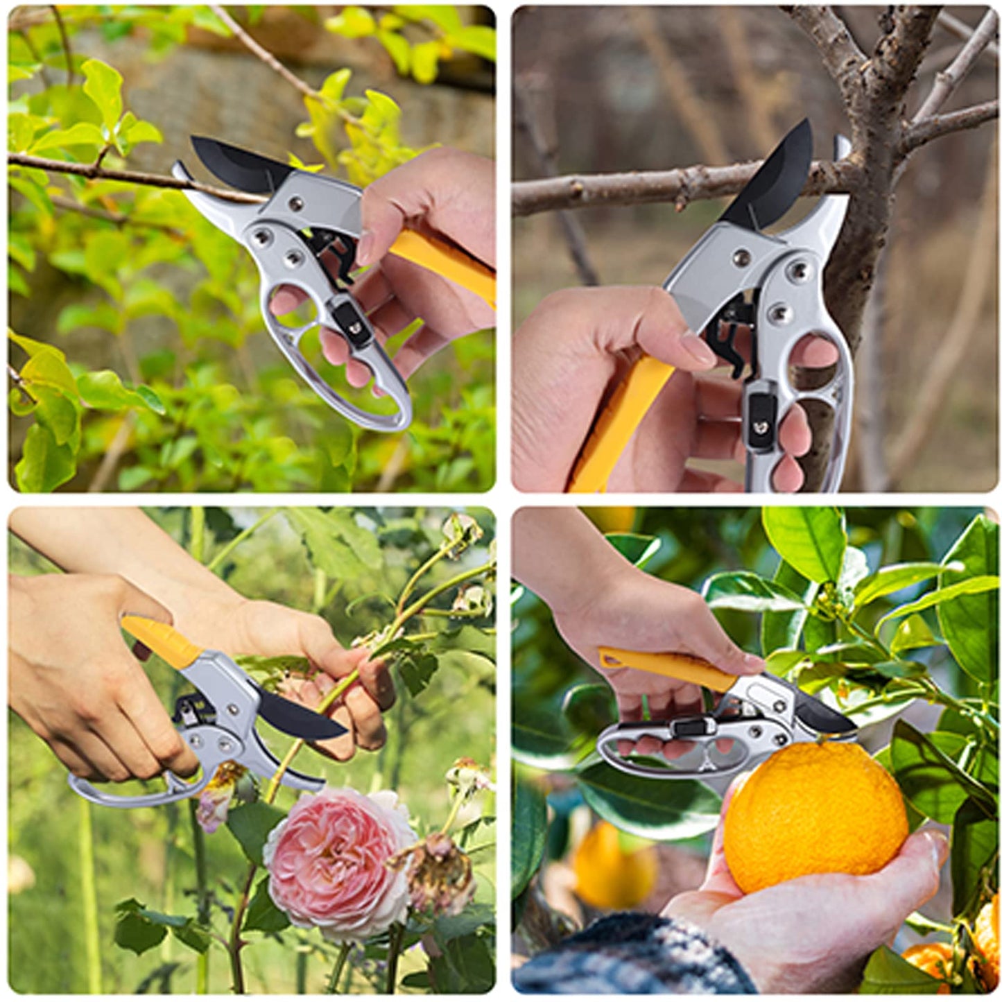 MEPEREZ garden clippers, German style, make gardening tasks three times simpler, individuals with arthritis or weakened hand strength, also suitable for those with smaller hands for pruning purposes