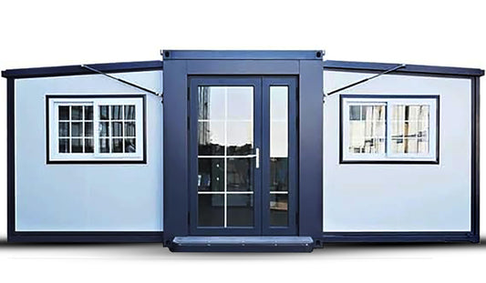 Innovative Prefab Tiny House - Portable Container Home for Sustainable Living - Expandable Design 19ft x 20ft