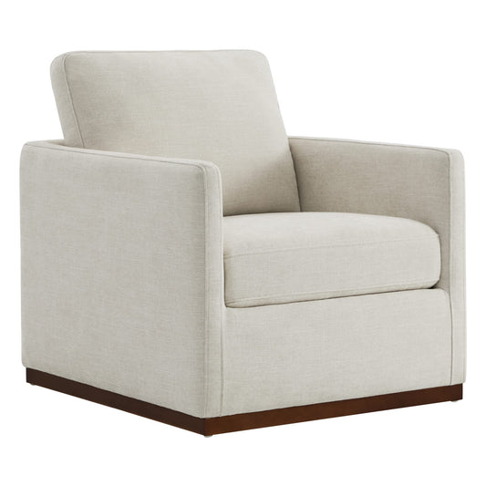 CHITA Swivel Accent Chair, Mid Century Modern Arm Chair for Living Room and Bedroom, Linen
