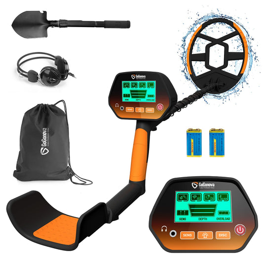 Metal Detector for Adults & Kids, GoGonova Kids Metal Detector, Waterproof Metal Detectors with High Accuracy Lightweight 8" Search Coil, All Metal & Disc Modes for Junior & Youth Gold Detector