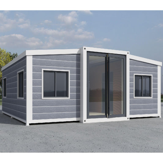 Portable Prefabricated House to Live in Tiny Home Mobile Expandable Prefab Foldable House for Hotel, Rent, S Guard, Hunting & Various Uses (20ft) (Grey)