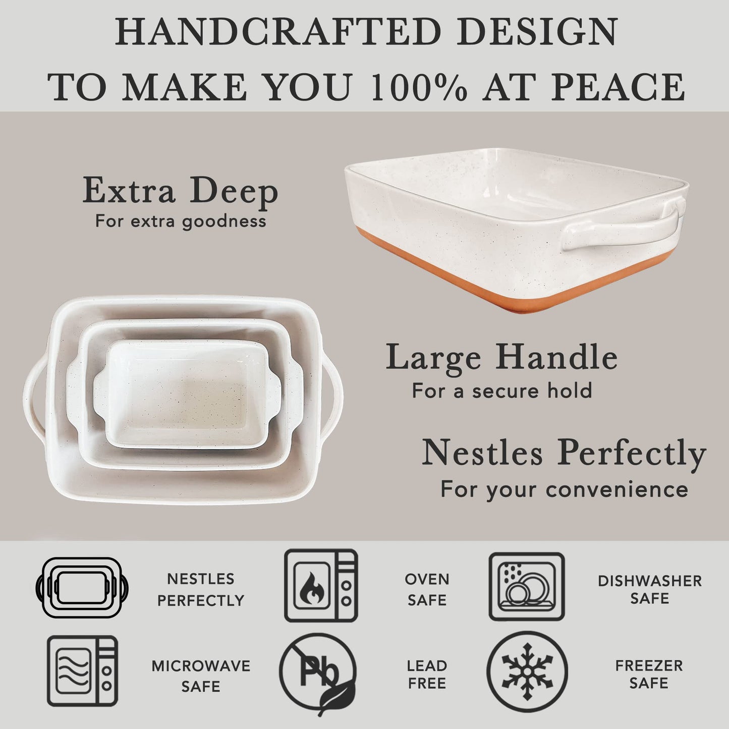 Mora 9x13in Porcelain Baking Dish - Oven to Table, Freezer Safe