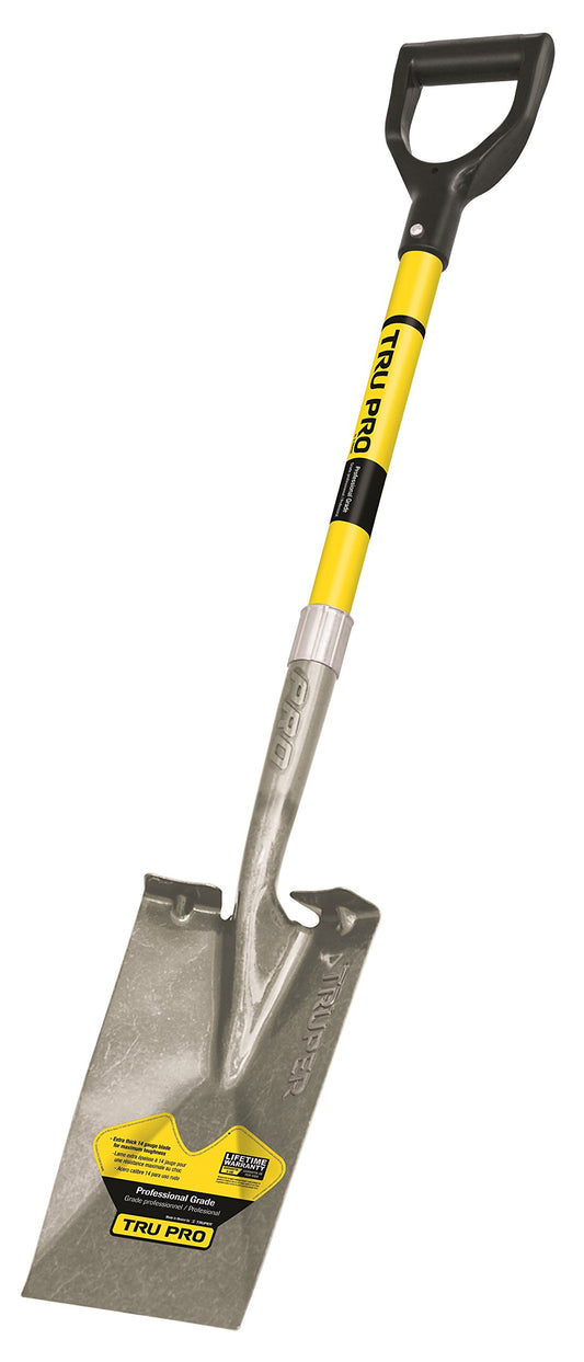 Truper 31202 Tru Pro Garden Spade, Fiberglass D-Handle, 29-Inch