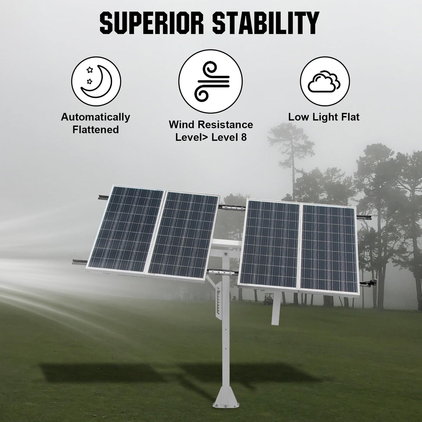 ECO-WORTHY Solar Panel Single Axis Tracking System (Increase 30% Power) with Tracker Controller,High Stability, Multi-Angle Adjustment,Ideal for Different Solar Panels, for Yard/Farm/Field/Garden