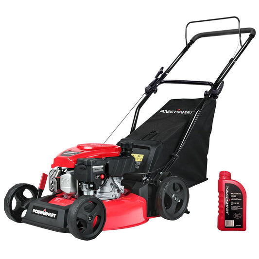 PowerSmart Gas Lawn Mower 17-Inch 127cc 3-in-1 Walk-Behind Push Mower, Oil Included DB8617 2024 Version