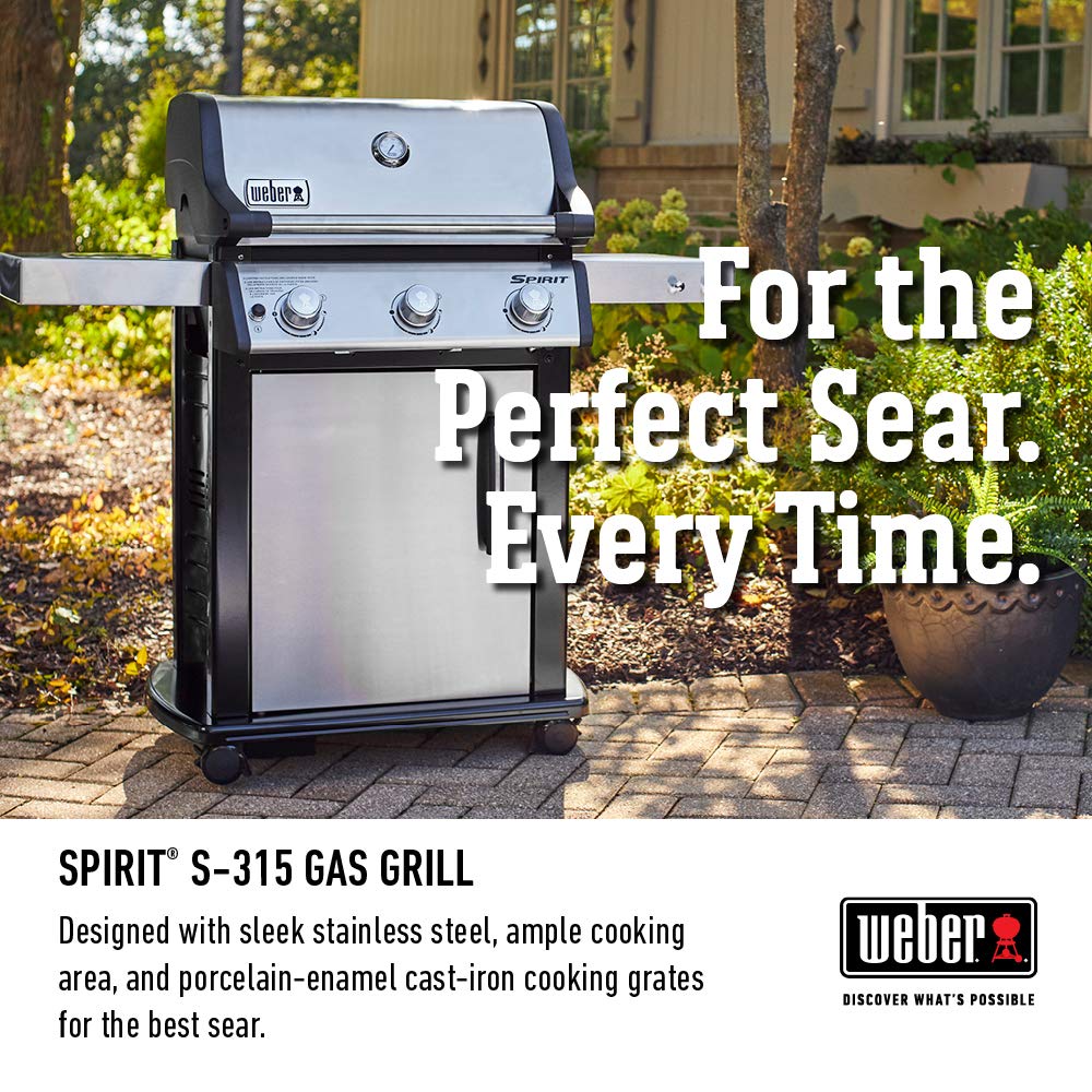 Weber Spirit S-315 NG Gas Grill, Stainless Steel