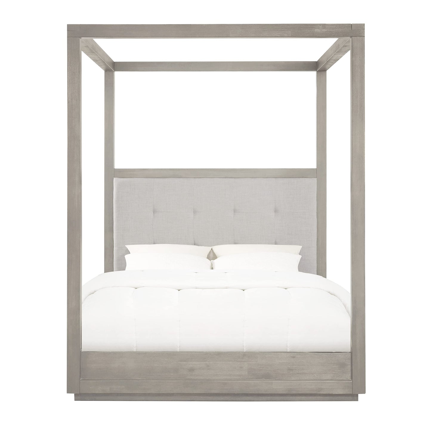 Modus Furniture Solid-Wood Canopy Bed, California King, Oxford - Mineral