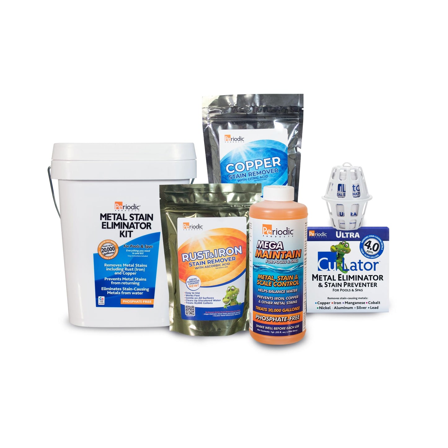 Metal Stain Eliminator Kit for Pools and Spas up to 20,000 Gallons