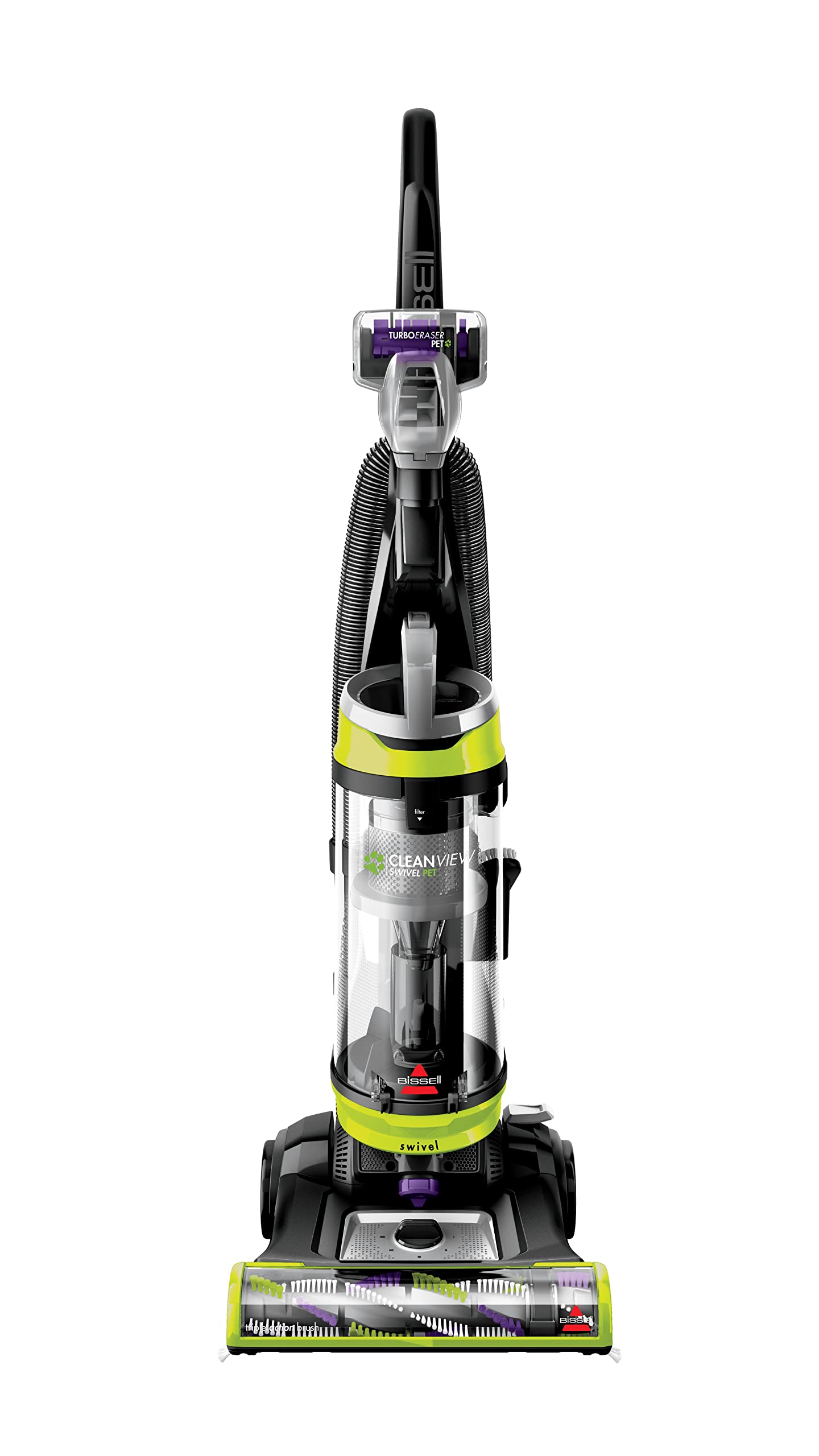 Bissell 2252 CleanView Swivel Upright Bagless Vacuum with Swivel Steering, Powerful Pet Hair Pick Up, Specialized Pet Tools, Large Capacity Dirt Tank, Easy Empty