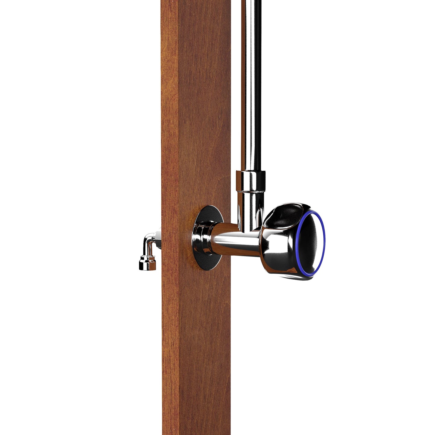 SEI Furniture Rain-Style Outdoor Shower, Oiled Eucalyptus - Natural