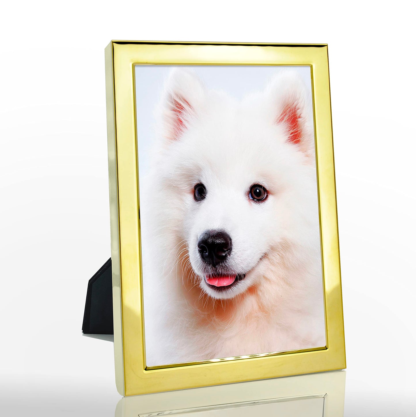 DECANIT 5x7 Picture Frames Gold Metal Photo Frames for Tabletop Display and Wall Decoration-Best Gifts for Family