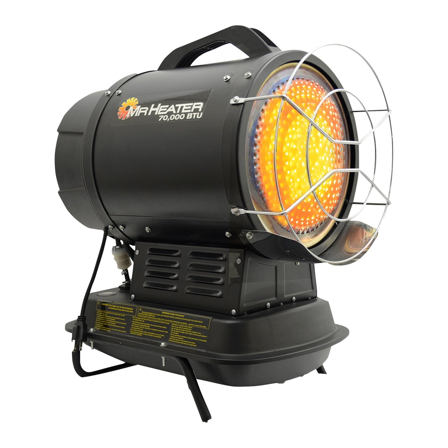 Mr. Heater MH70KTFR 70,000 BTU Portable Kerosene Radiant Heater with Quiet Burner Technology for Jobsites, Workshops, Or Large Outdoor Areas