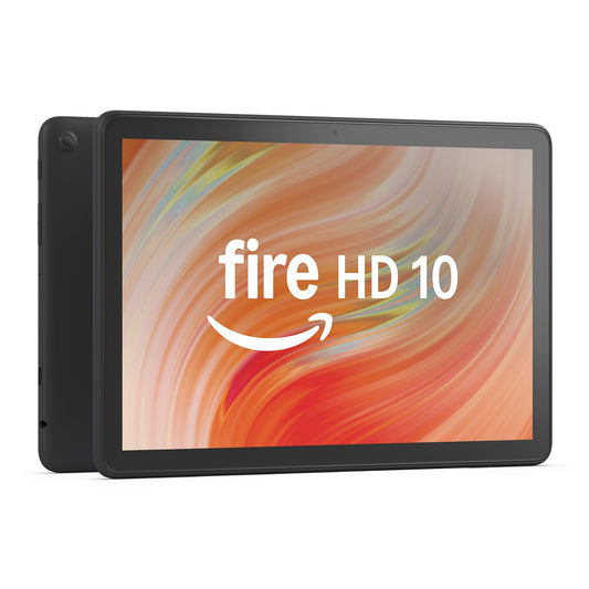 Amazon Fire HD 10 tablet (newest model) built for relaxation, 10.1" vibrant Full HD screen, octa-core processor, 3 GB RAM, 32 GB, Black