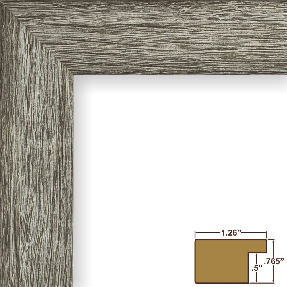 Craig Frames 26030 10 by 13-Inch Picture Frame, Smooth Grain Finish, 1.26-Inch Wide, Gray Barnwood