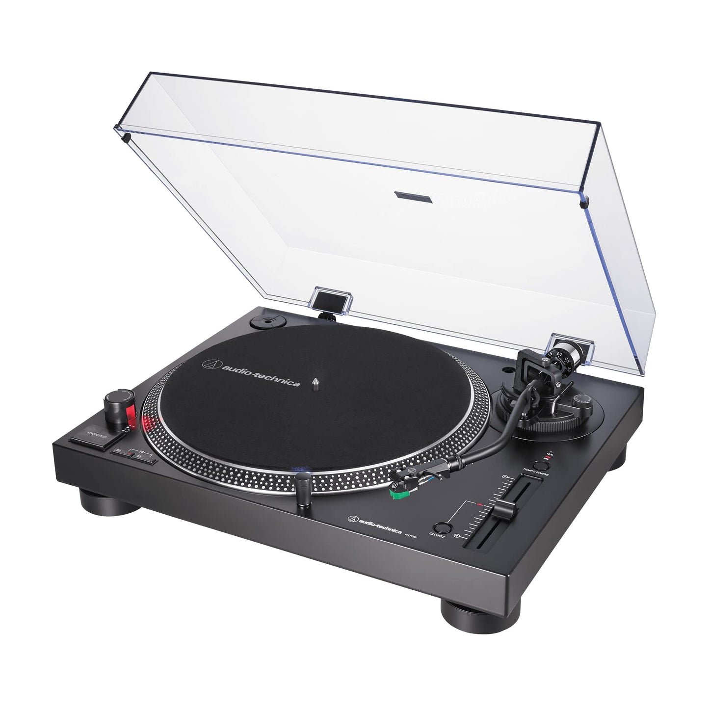 Audio-Technica AT-LP120XUSB-BK Direct-Drive Turntable (Analog & USB), Fully Manual, Hi-Fi, 3 Speed, Convert Vinyl to Digital, Anti-Skate and Variable Pitch Control Black