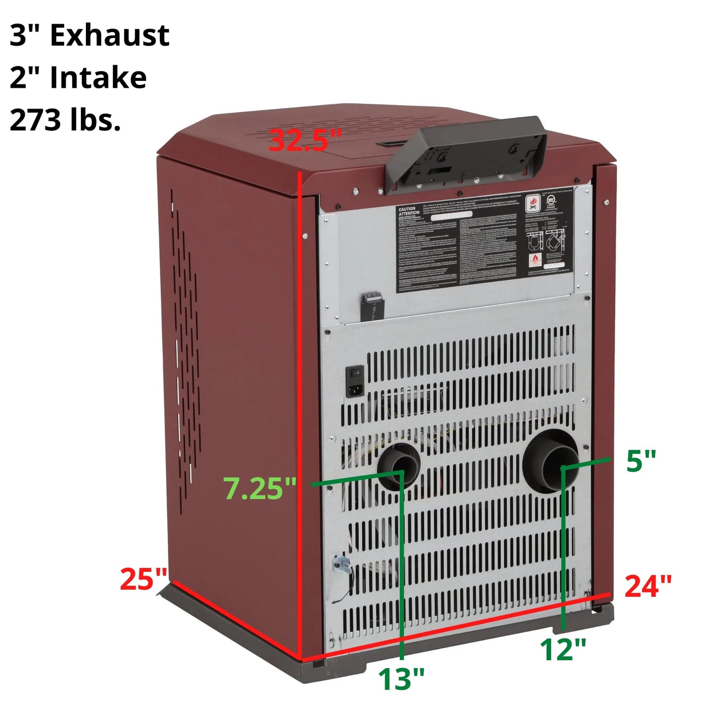 Comfortbilt Wood Pellet Stove HP22 Pellet Fuel EPA Cert. 55 Pound Hopper