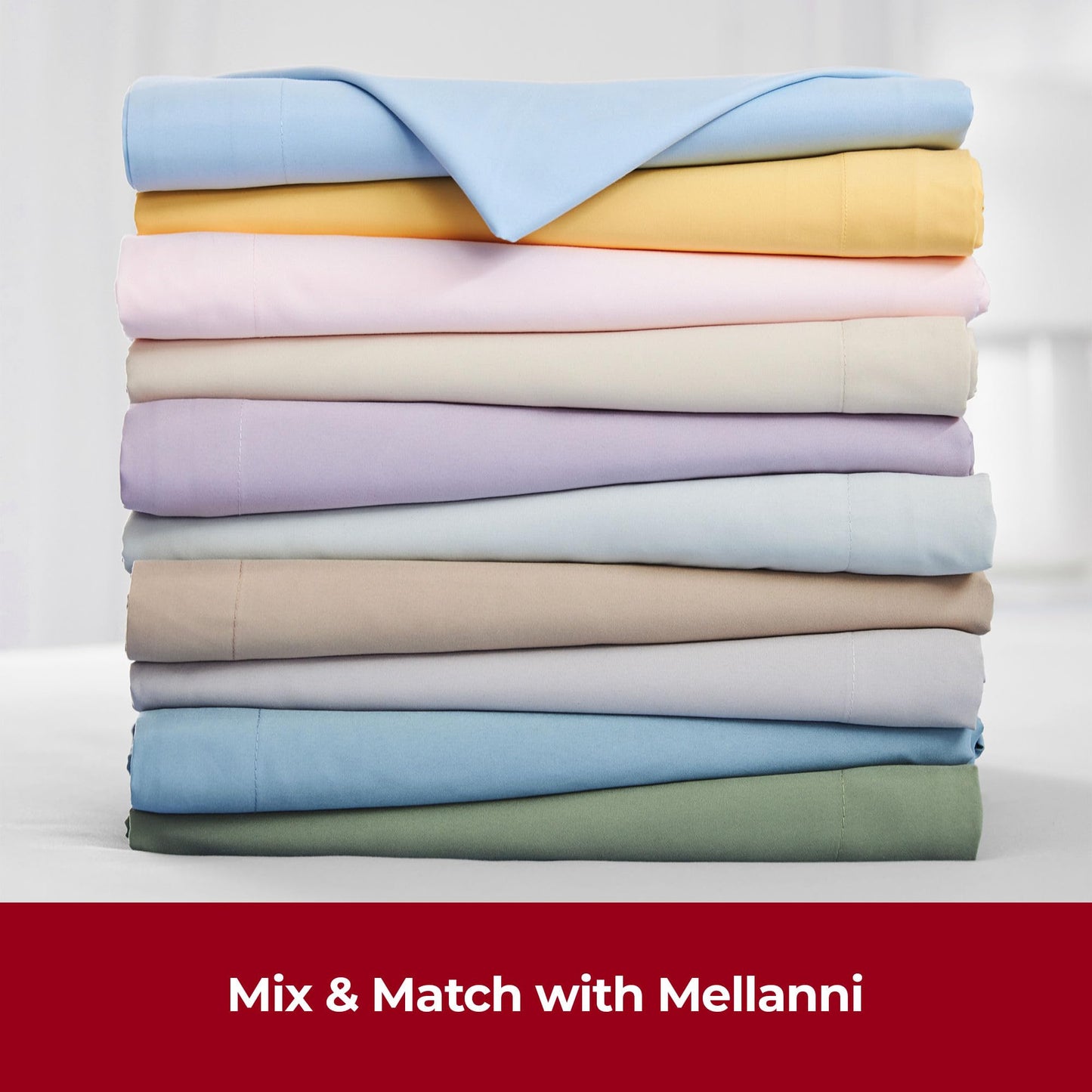 Mellanni Queen Sheet Set - 4 PC Iconic Collection Bedding Sheets & Pillowcases - Extra Soft, Cooling Bed Sheets - Deep Pocket up to 16 inch - Wrinkle, Fade, Stain Resistant (Queen, Blue Hydrangea)