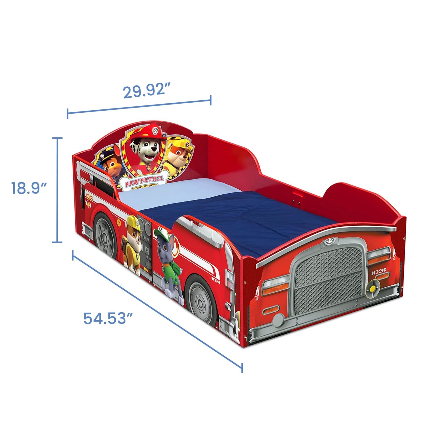 Delta Children Wood Toddler Bed - Greenguard Gold Certified, Nick Jr. PAW Patrol