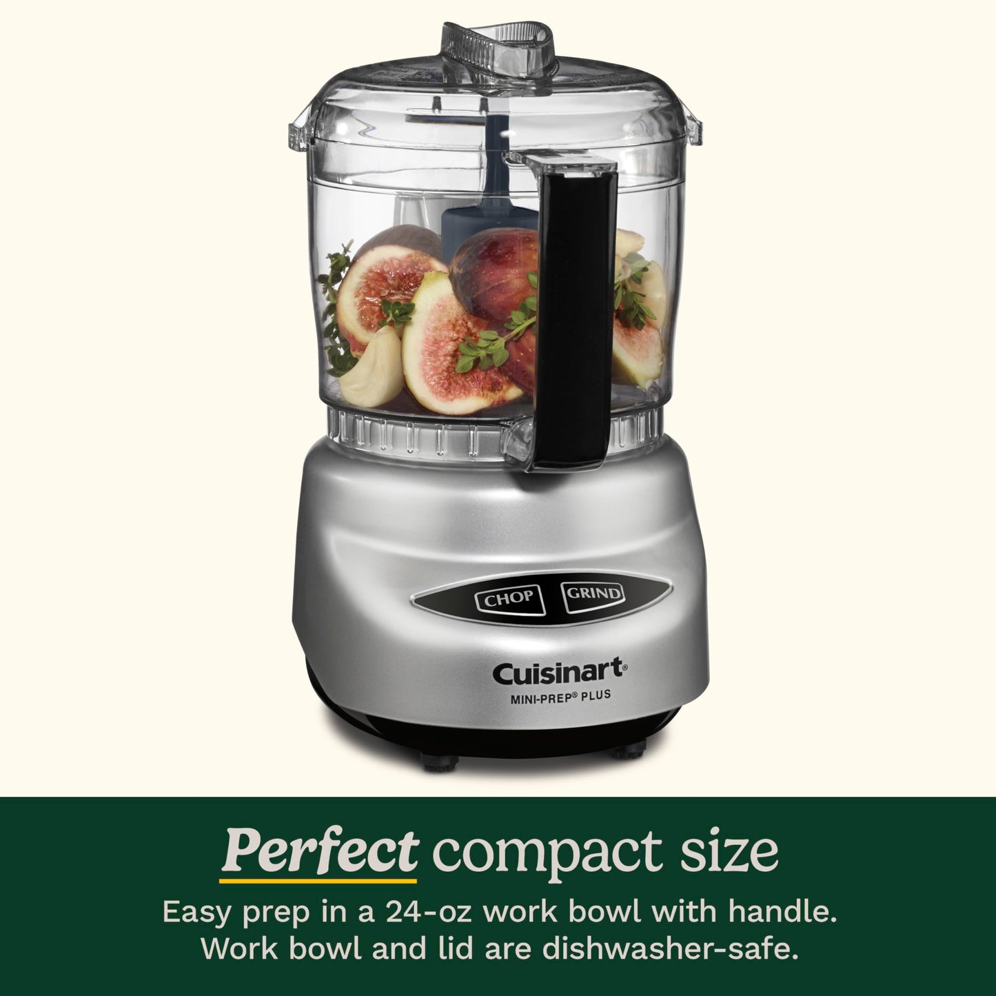 Cuisinart Food Processor, Mini-Prep 3 Cup, 24 oz, Brushed Chrome and Nickel, DLC-2ABC