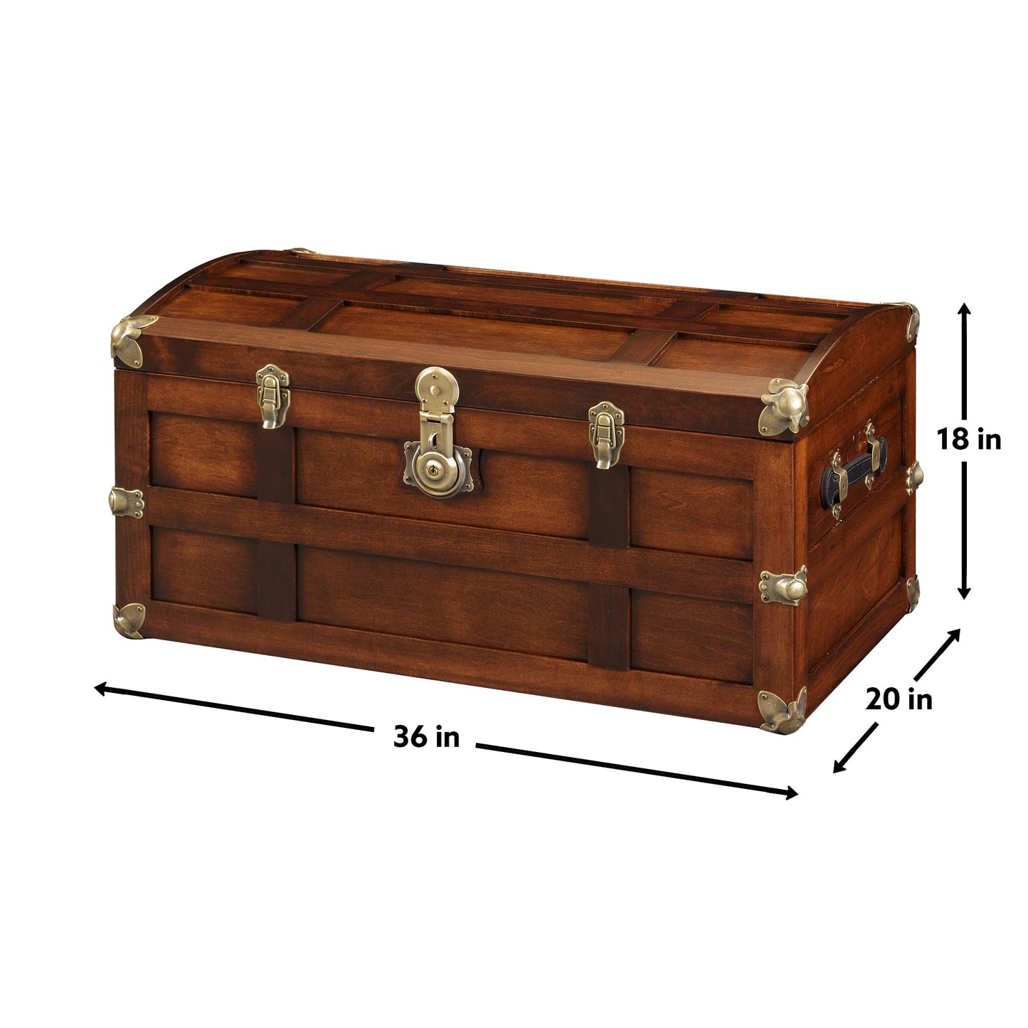 Tradition Craft Hope Chest for Blankets, Amish Hand-Crafted in USA Maple Wood Blanket Chest Storage, 36" Large Blanket Storage Chest Bedroom Trunk or Blanket Trunk w/Cedar Tray and Brass Lock