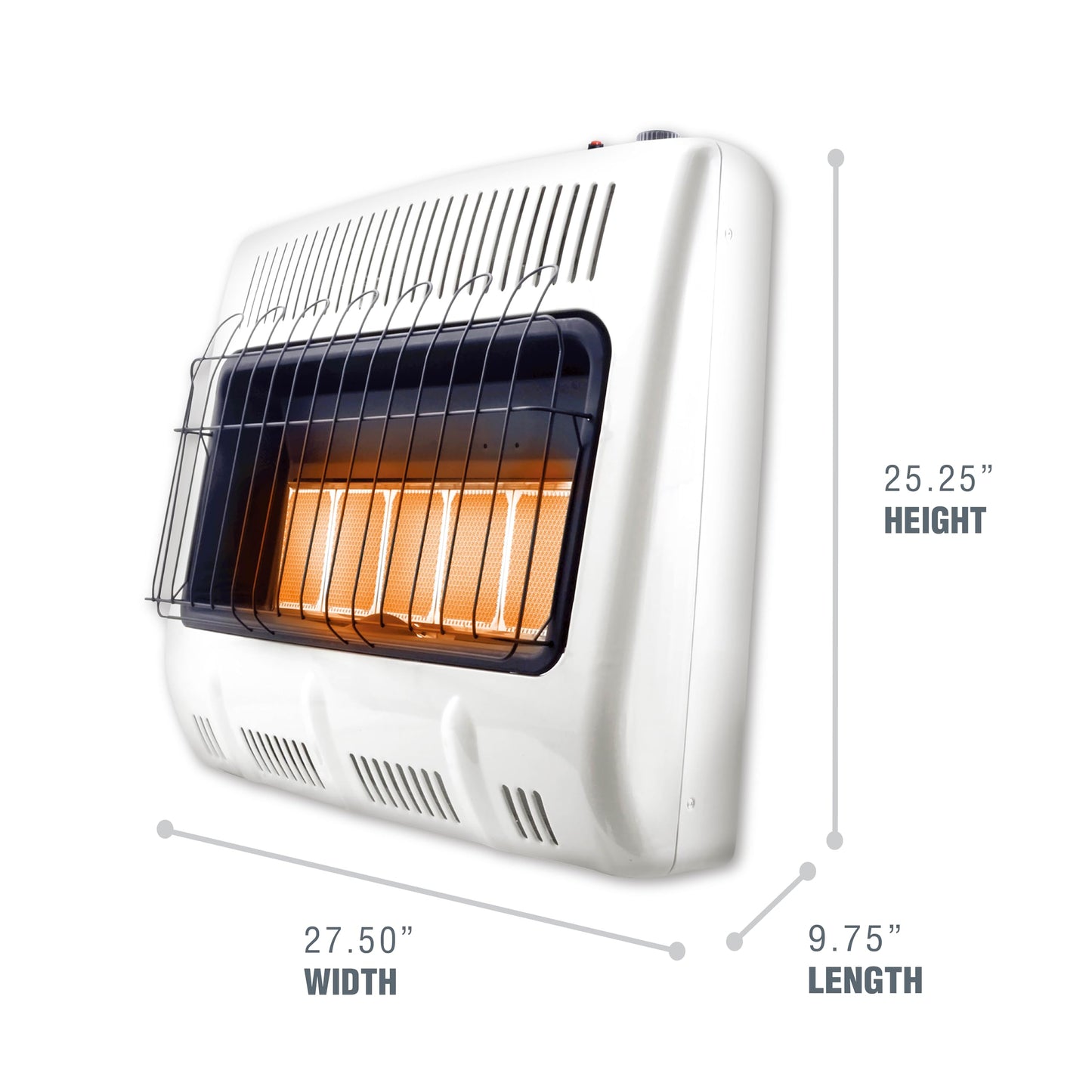 Mr. Heater Corporation F299831 Vent-Free 30,000 BTU Radiant Natural Gas Heater, Multi