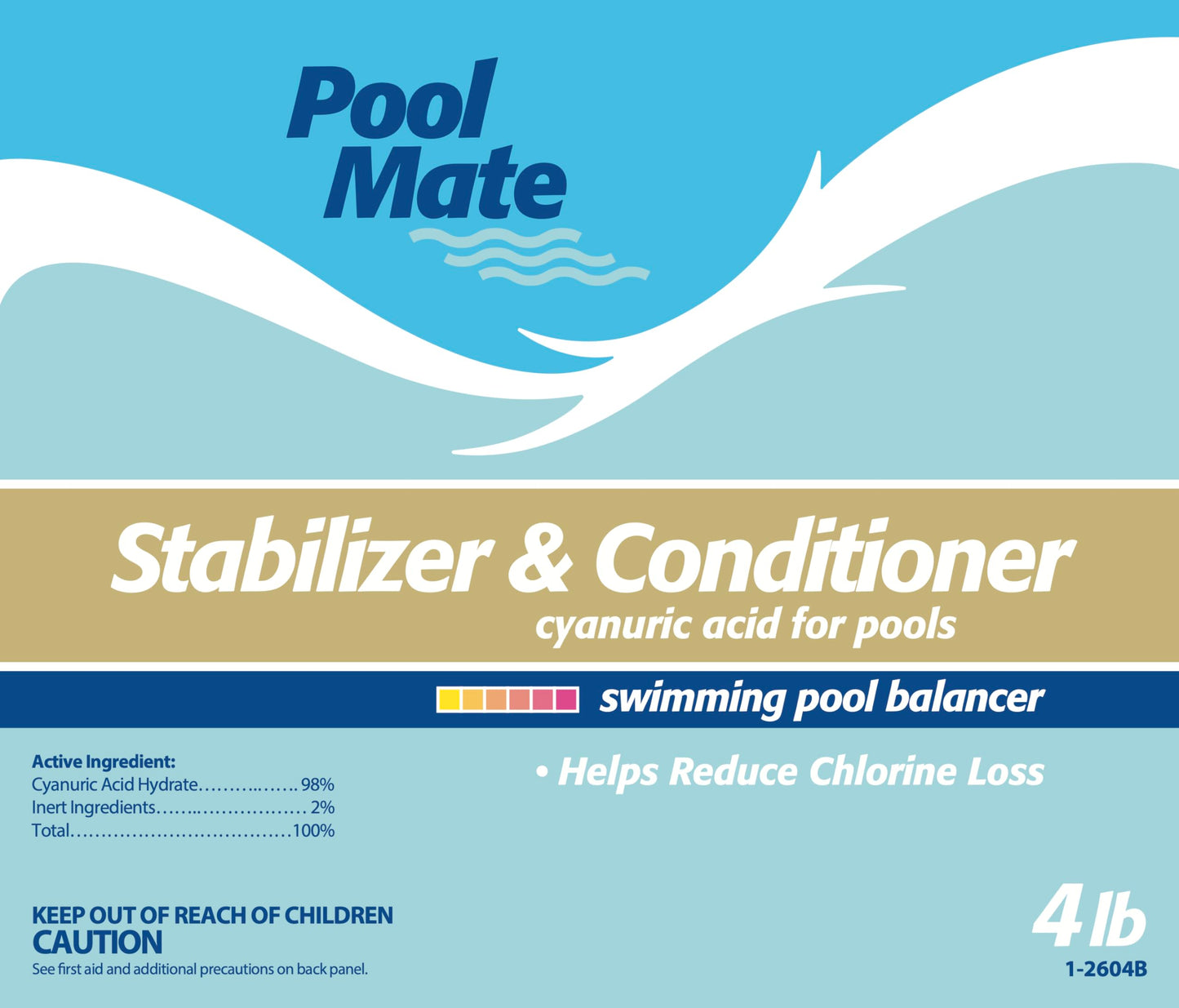 Pool Mate 1-2604B Pool Stabilizer for Pools, 4-Pounds