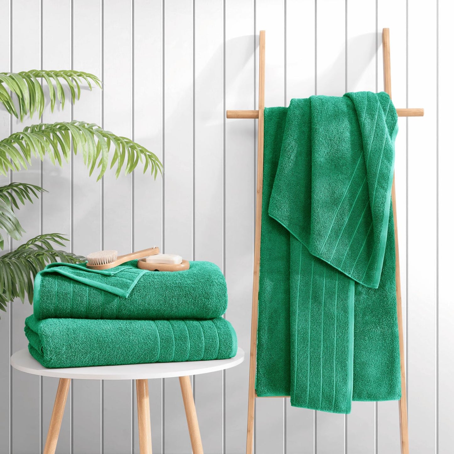 Casa Platino Bath Sheets Large, 2 Pack Bath Sheet(36"x 72"), 100% Ring Spun Cotton Green Bath Sheet, Highly Absorbent Bath Sheets, Quick Dry Bath Sheets, Soft Towel, Bath Sheet Towels Oversized