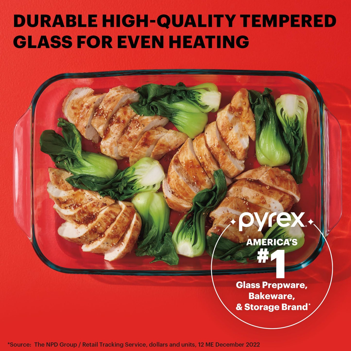 Pyrex Easy Grab 8-Piece Glass Baking Dishes With Lids, (1.5 QT, 2 QT, 3 QT, 8 INCH) Bakeware Sets, Freezer and Microwave Safe