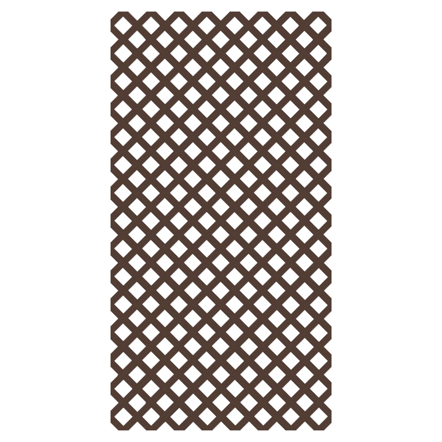 4 ft. x 8 ft. Brazilian Walnut Garden Vinyl Lattice