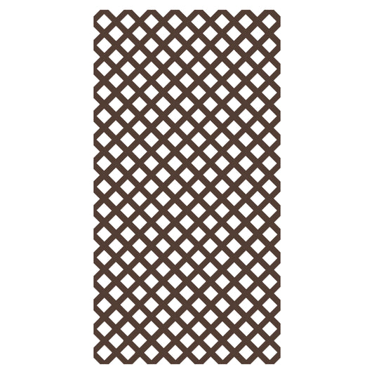 4 ft. x 8 ft. Brazilian Walnut Garden Vinyl Lattice