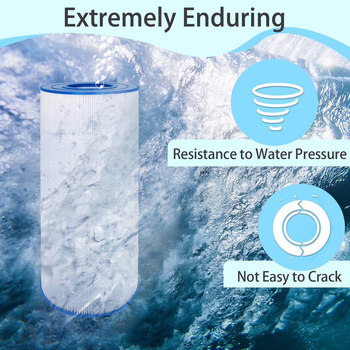 Future Way C1200 Pool Filter Cartridge Replacement for Hayward Star Clear Plus C1200, Replace Pleatco PA120, Hayward CX1200RE, Unicel C-8412, 120 sq.ft