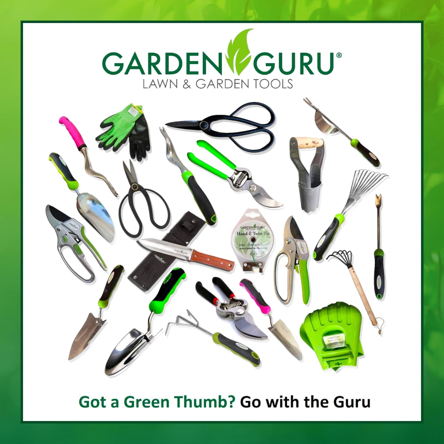 Garden Guru Hand Grass Clipper Scissors – Classic Forged Steel Grass Shears Pruners – Comfort Grip Handles – Perfect for Hand Edging Lawn, Trimming Shrubs & Flowers, Gardening, Landscaping