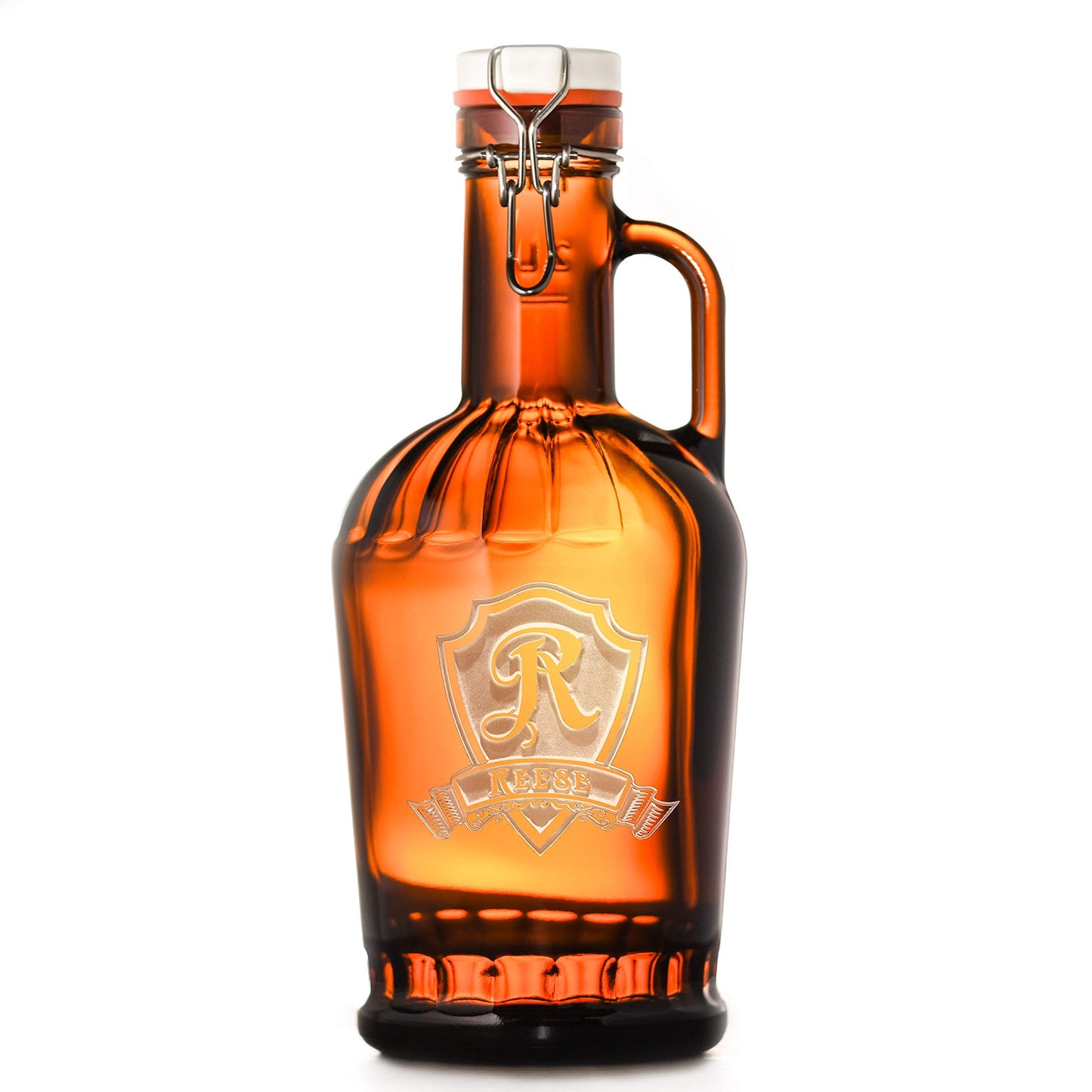 Deep Engraved Personalized German Beer Growler, Not Screenprint