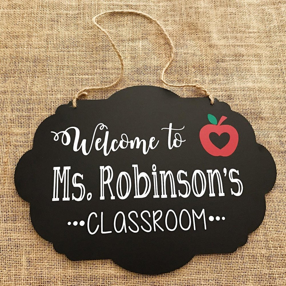 AUSTOR Chalkboard Sign 8x10 Inch Double Sided Erasable Message Board with Hanging Strings, 2 Shapes x 2, 4 Pack