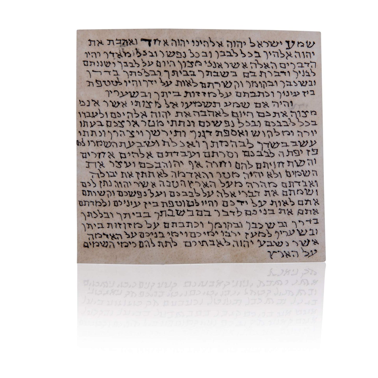 Biblical World Kosher Mezuzah Scroll. Klaf Mezuza Parchment, 100% Kosher by Israel Ranninot. Hand-Written by a “Sofer Stam”. Made in Israel & Proofreader Expert Certified Judaica. 4x4 in.